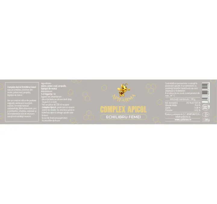 COMPLEX APICOL ECHILIBRU FEMEI - 200g COMPLEX APICOL ECHILIBRU FEMEI - 200g