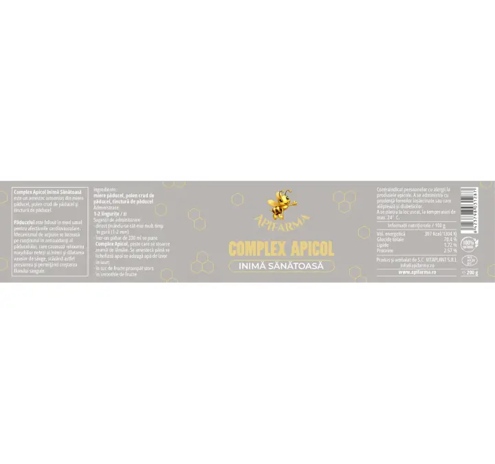 COMPLEX APICOL INIMĂ SĂNĂTOASĂ - 200g COMPLEX APICOL INIMĂ SĂNĂTOASĂ - 200g