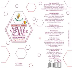 gel revigorant cu venin de albine 50g
